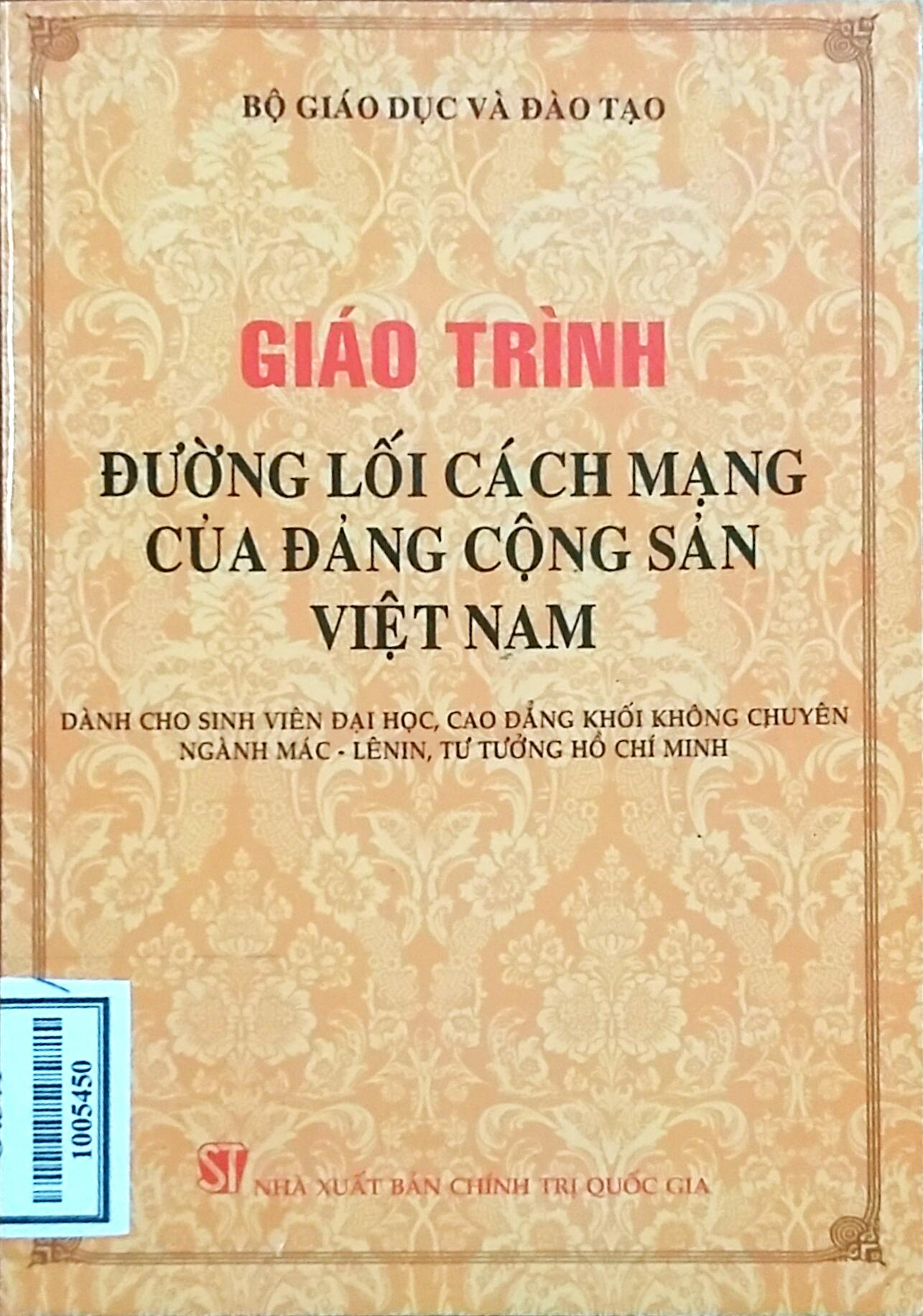 Sách nói: Giáo trình Đường lối cách mạng của Đảng cộng sản Việt Nam